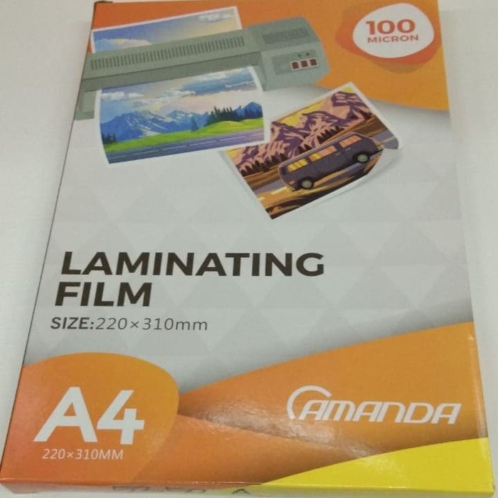 

PLASTIK LAMINATING AMANDA UKURAN A4 ISI 100 LEMBAR