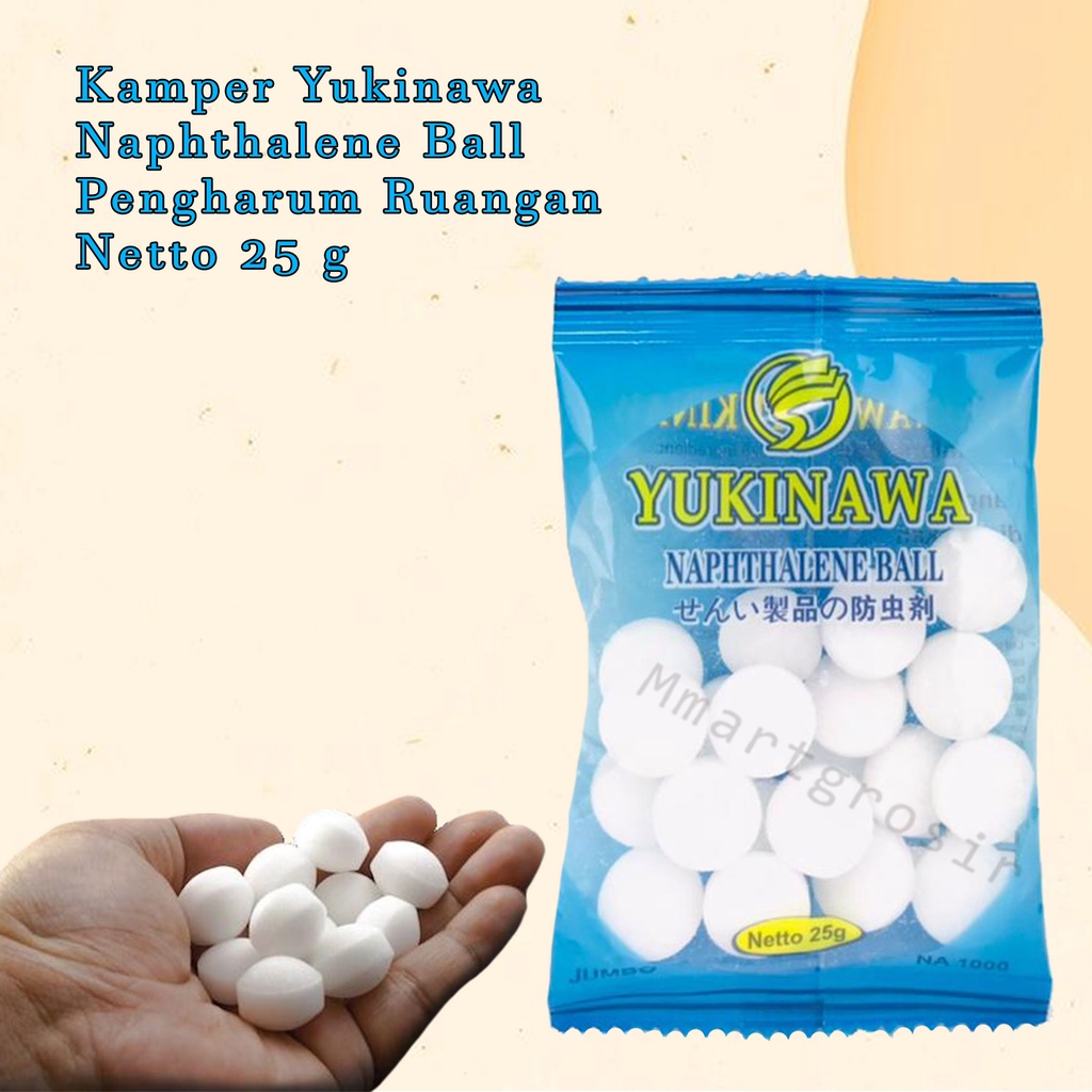 Kamper Yukinawa / Kamper /  Naphthalene Ball / Pengharum ruangan / 25 g