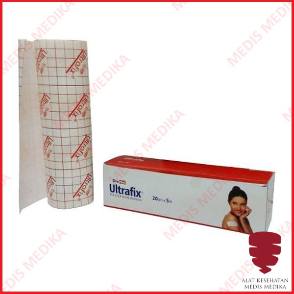 Ultrafix 20cm x 5m Onemed Plester Penutup Luka Alat Perlengkapan P3K Plaster Non Woven 20cmx5m 20 cm 5 m Roll