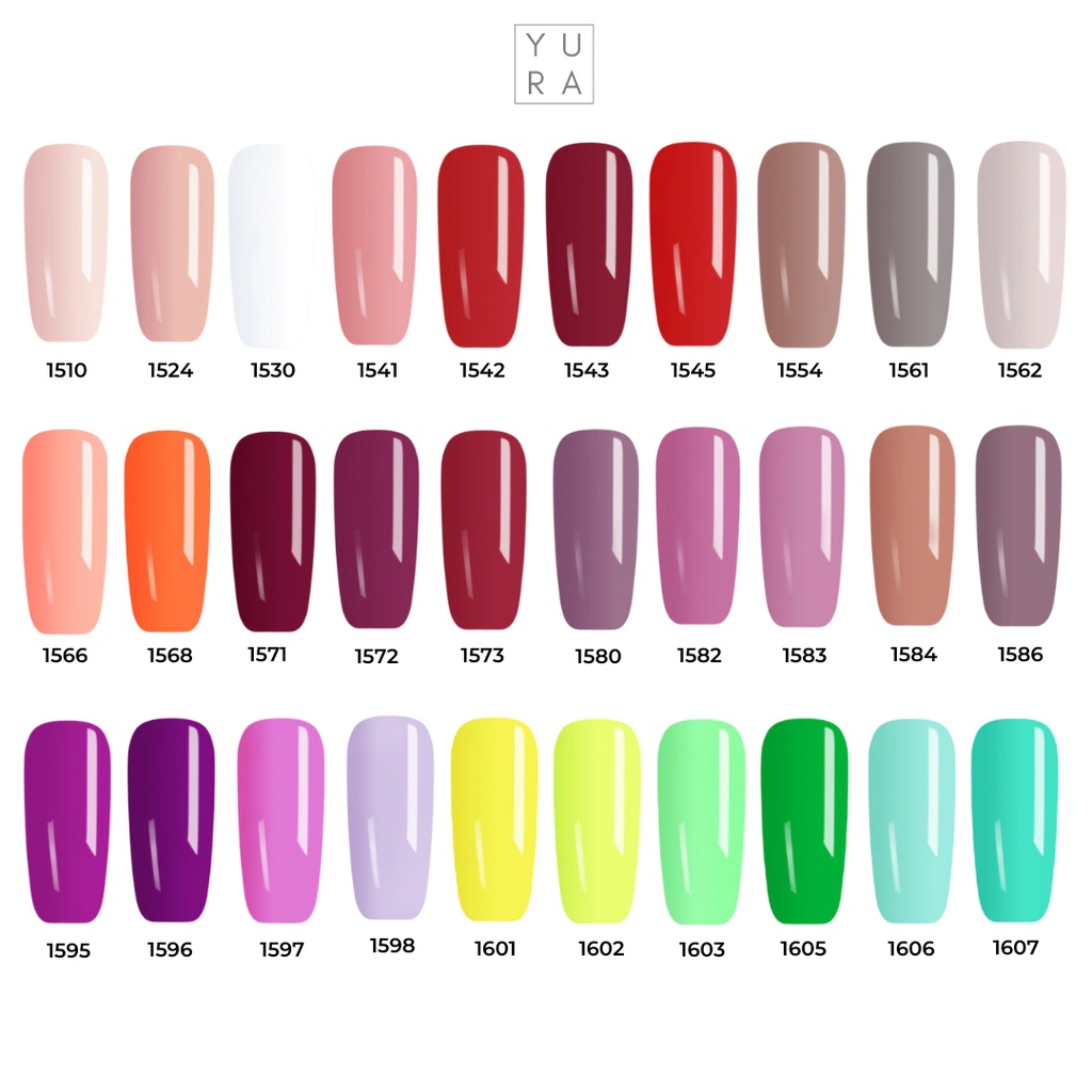 Venalisa Kutek Gel Nail Polish Paint Pot UV LED 60 Warna No. 1510 - 1607