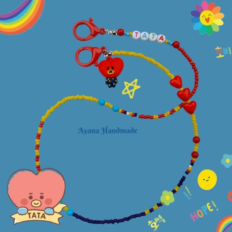 Kalung masker anak laki-laki Perempuan BT21 BTS Tata