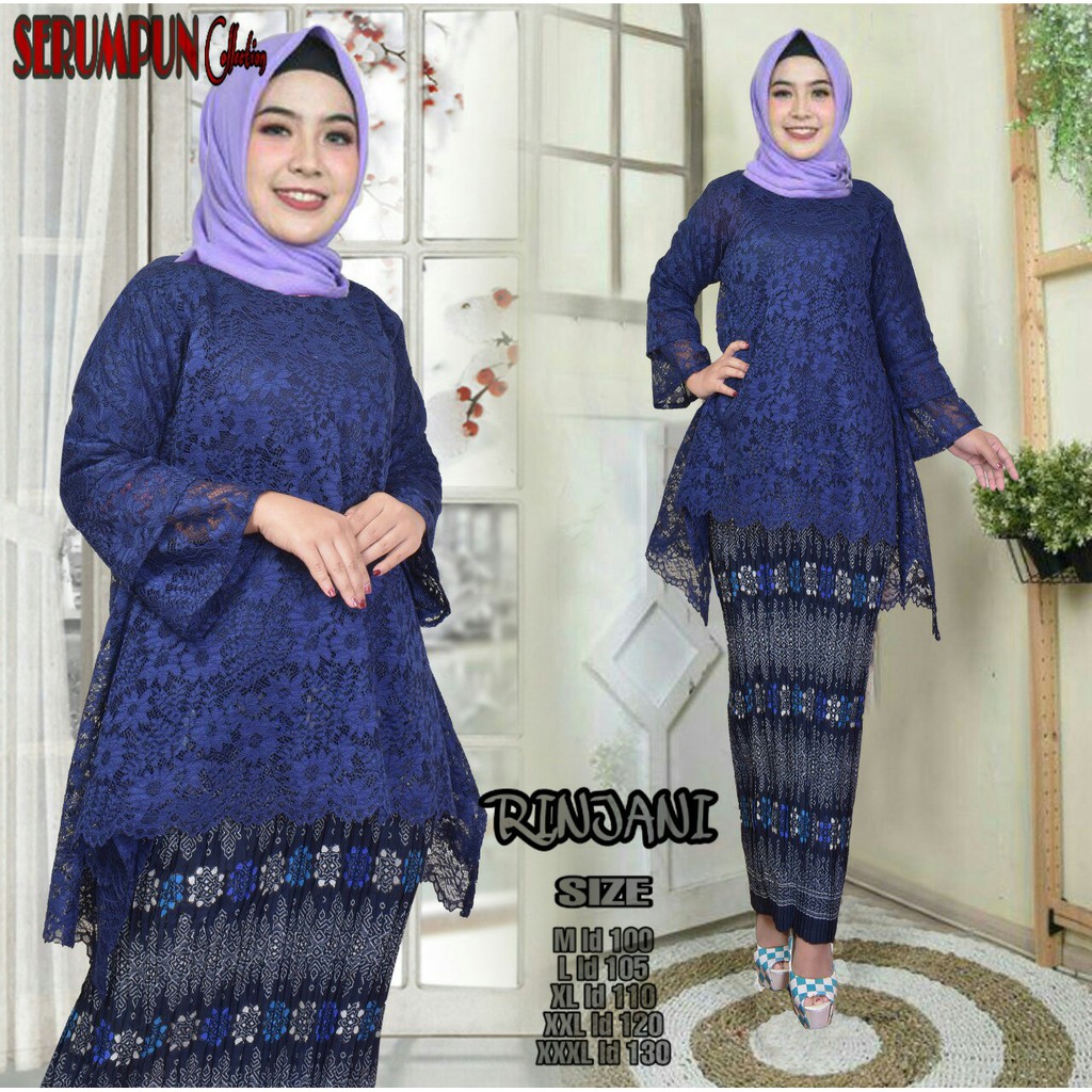 Kebaya modern style hijab bianca rok plisket