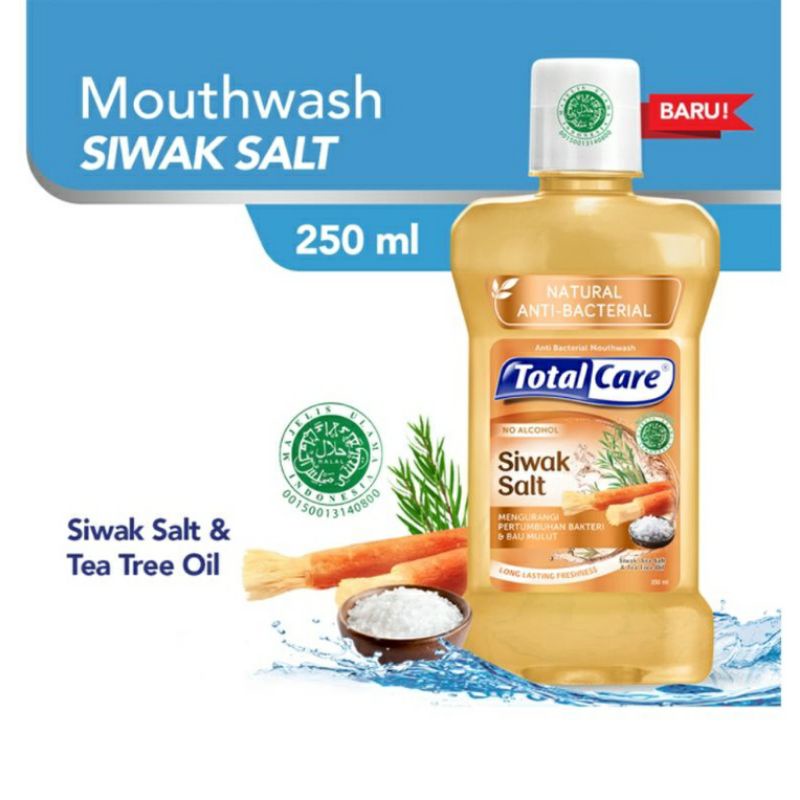 Total Care Mouthwash Siwak Salt Obat Kumur 250ml