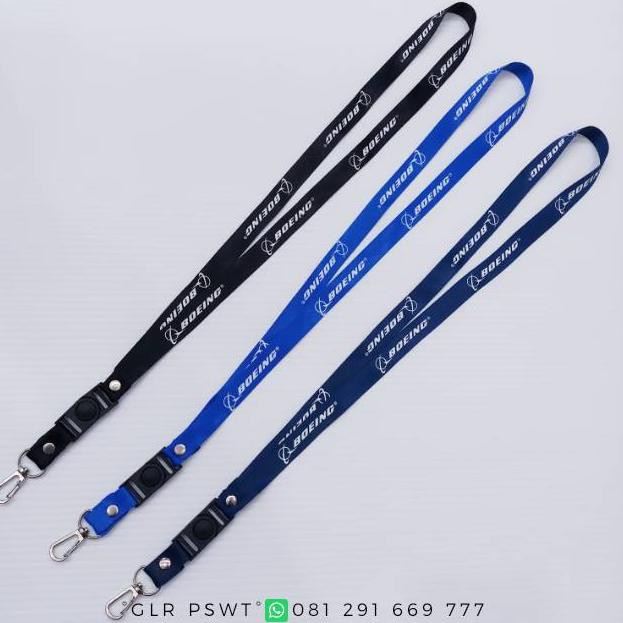

rY7Code Lanyard/Tali Gantungan ID Card Lebar 1.5cm (ATR,GARUDA INDONESIA,BOEING,AIRBUS)(U1Q8) (promo