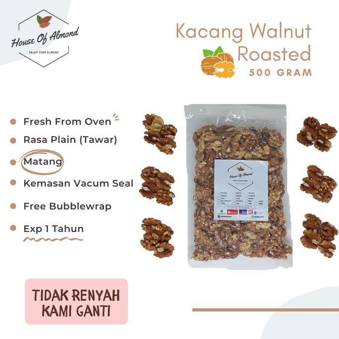 

Kacang Walnut roasted 500gr (matang) GRATIS ONGKIR Kode 652