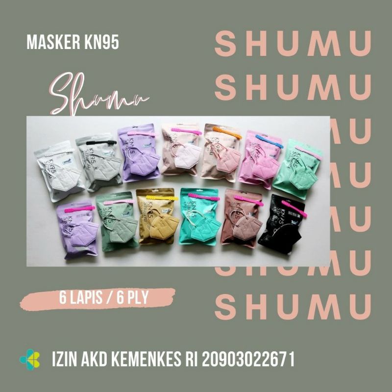 KN95 SHUMU Premium Masker 6ply Series Dewasa