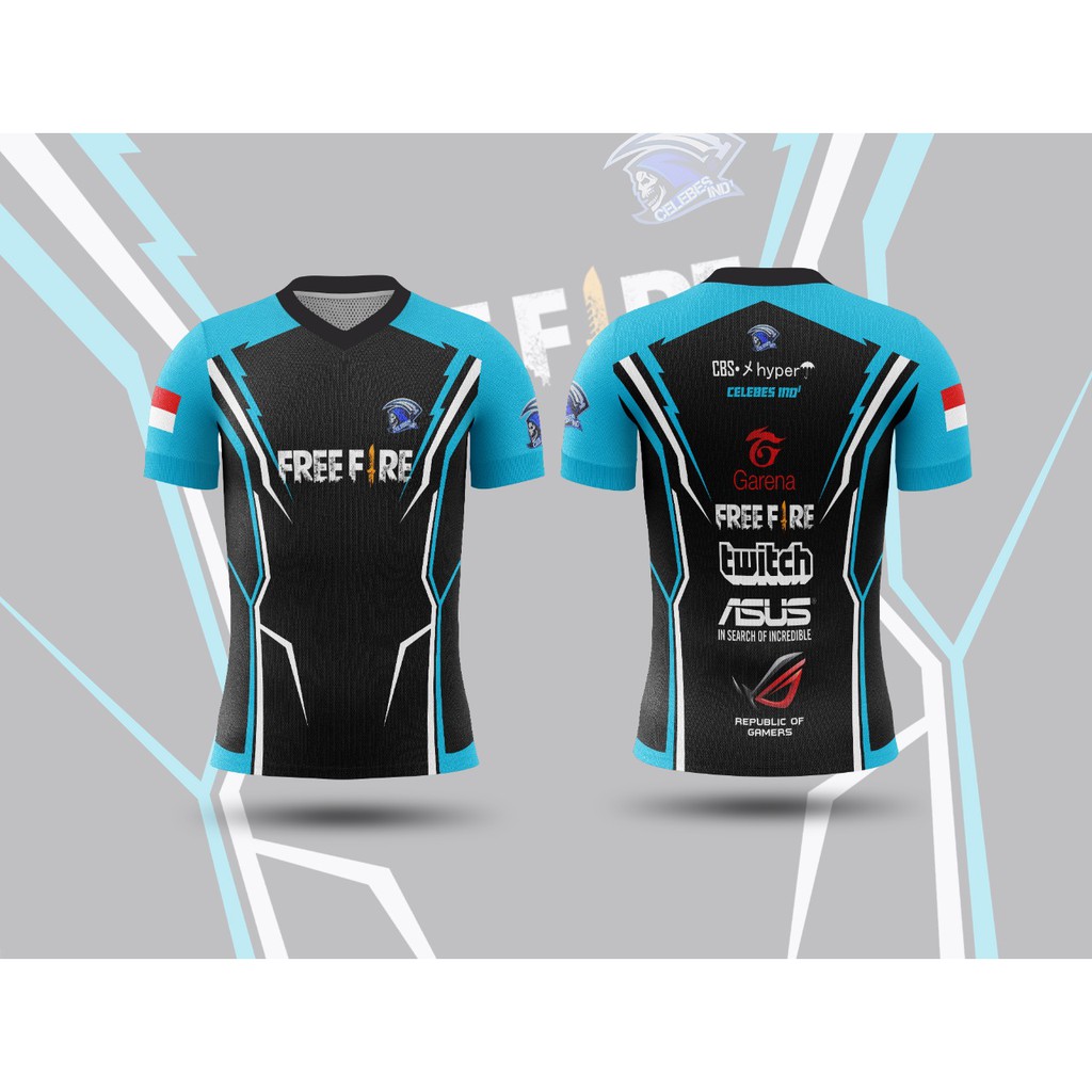 Jual Termurah !!! Kaos Baju Jersey Gaming Custom Guild Esport Free Fire Ml  | Shopee Indonesia
