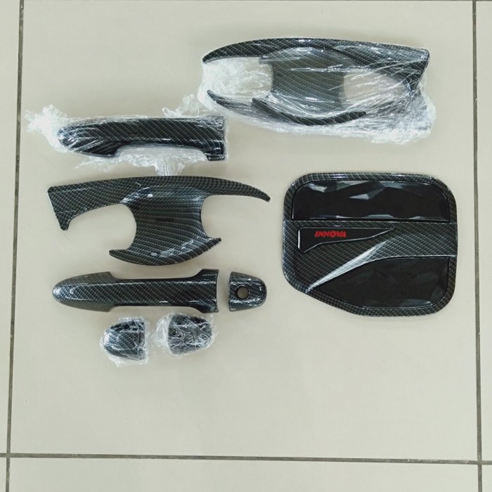 PAKET HANDLE COVER TANKI &amp; OUTER CARBON MOBIL ALL NEW INNOVA REBORN 2016-2021