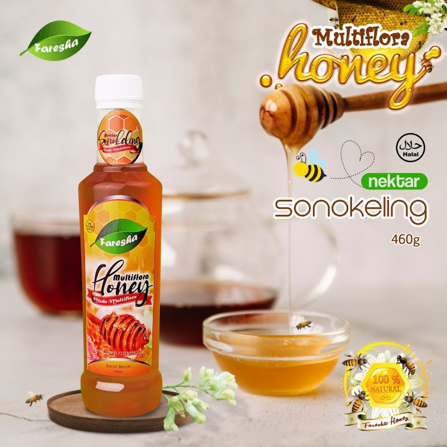 

Madu Multiflora Nektar SONOKELING | Madu Hutan Lokal 100%Murni 460gr