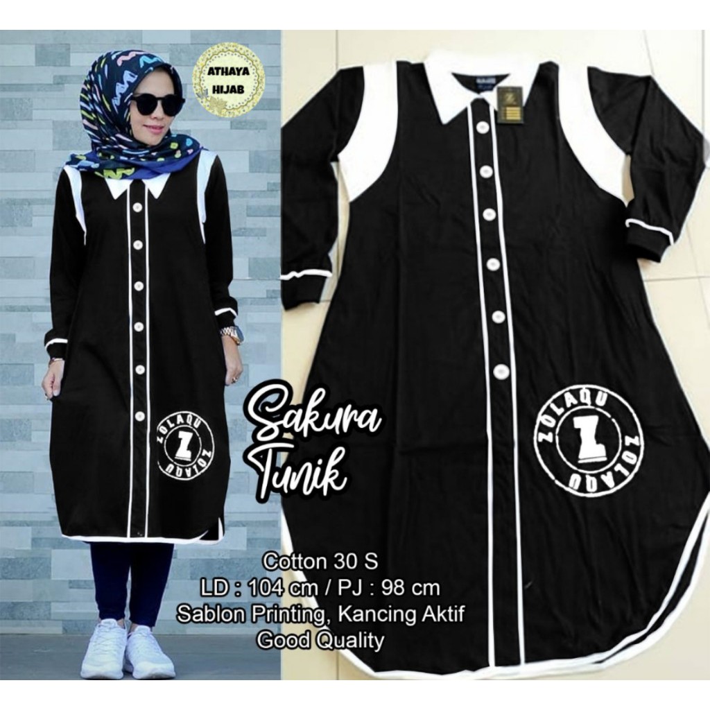 SAKURA TUNIK | CATTON TUNIK | ATASAN WANITA