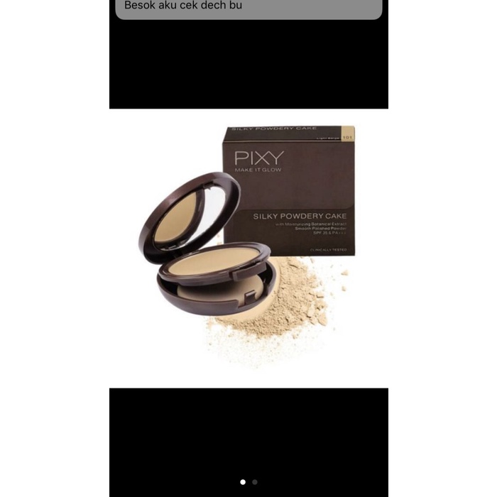 WAJAHBEDAK- PIXY MAKE IT GLOW SILKY POWDER CAKE -BEDAK-WAJAH.