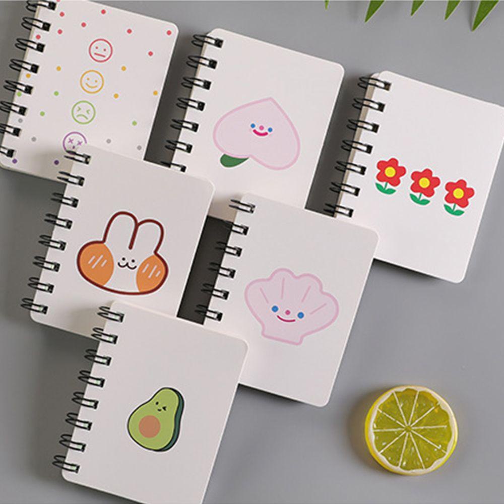 Agustina A7 Notebook Kawaii Kartun Kantor Perlengkapan Sekolah Menulis Bantalan Alat Tulis Korea Kertas Kosong Coil Notepad