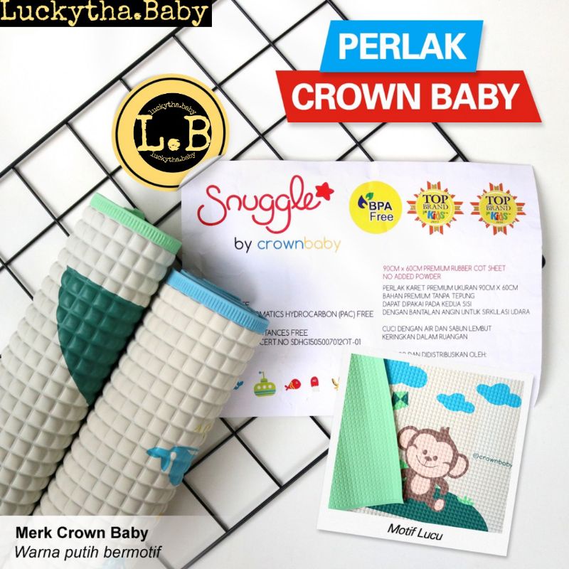 perlak karet bayi Ondo  motif berkualitas BPA free / perlak snuggle by crown motif