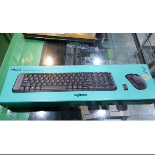 Keyboard Mouse Wireless Logitech MK 215