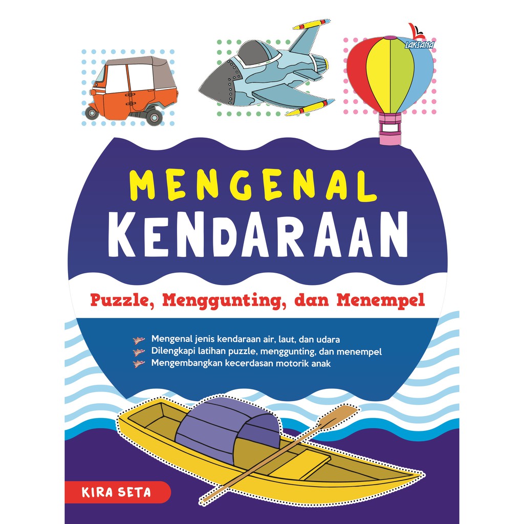 

Buku Mengenal Kendaraan Puzzle Menggunting dan Menempel