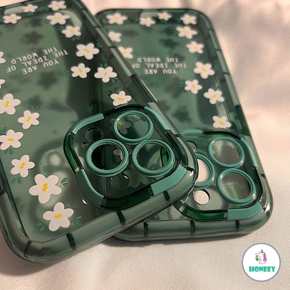 Casing Soft Case TPU Motif Bunga Daisy Vintage Untuk IPhone 13 12 11 Pro Max