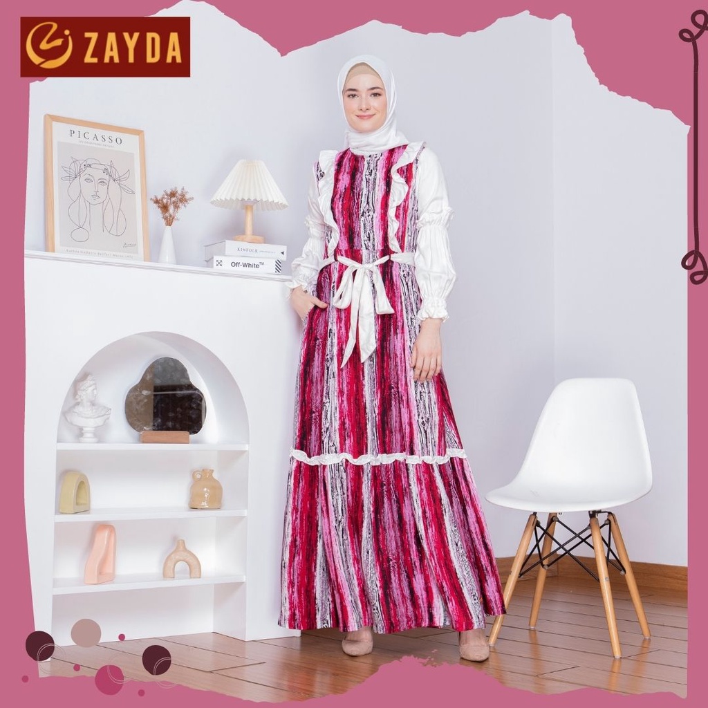 GAMIS ZAYDA ZG82 PINK ORIGINAL BY ZAYDA MOSLEM WEAR PAKAIAN MUSLIM DEWASA TRENDY KEKINIAN
