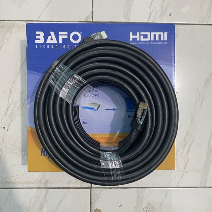 Kabel Hdmi Bafo 25m Full Hd / High Speed 25 Meter 25 M / Hdmi 25meter