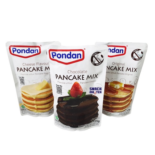 Jual PONDAN Pancake Mix Bahan Kue 125 gr Original / Keju / Coklat