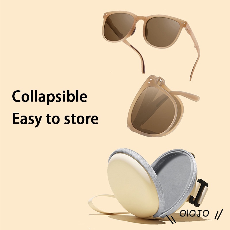 【COD】Foldable fashion and versatile glasses Portable women sunglasses men glasses uv400