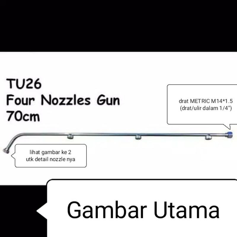 stik semprot hama 4 kepala cabang ujung - stick knapsack knapsak power sprayer TU26 alat mesin sempr