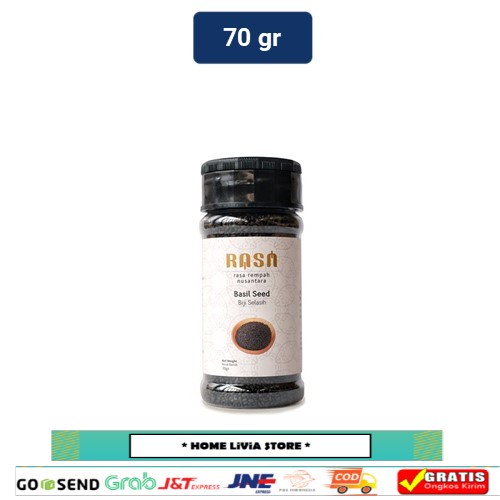 

Rasa Rempah Nusantara Basil Seed / Biji Selasih 70 gr