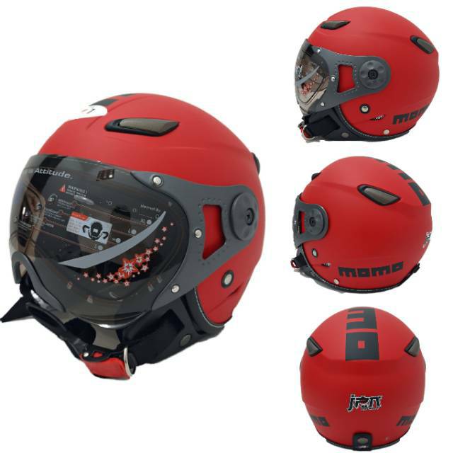 Helm  Momo jpn Pilot Merah Dof