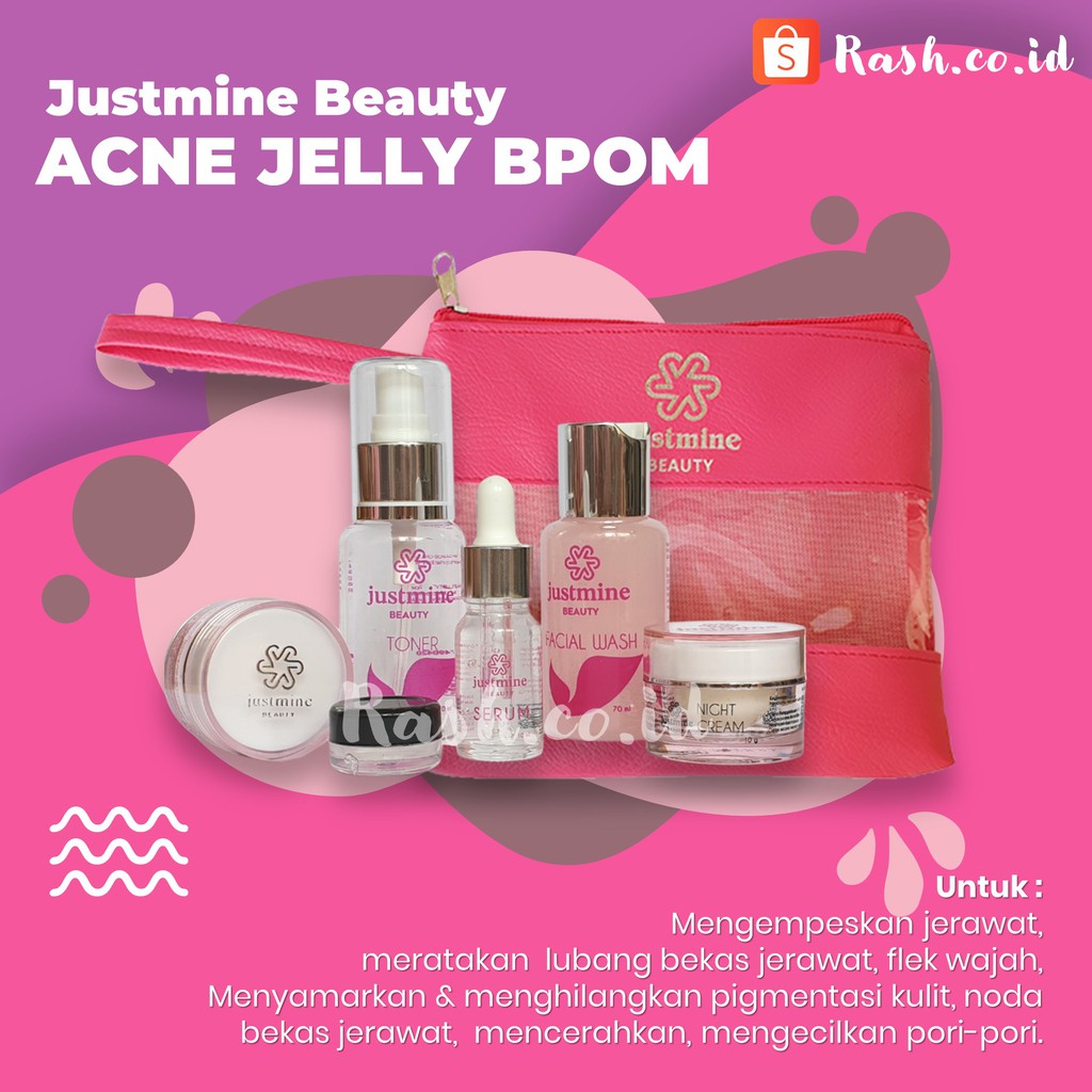 Justmine Beauty Paket Reseller Skincare Glowing Cream Wajah-3