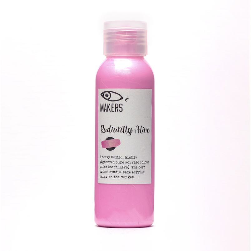 

Radiantly Alive Metallic Acrylic Paint 100ml by MAKERS