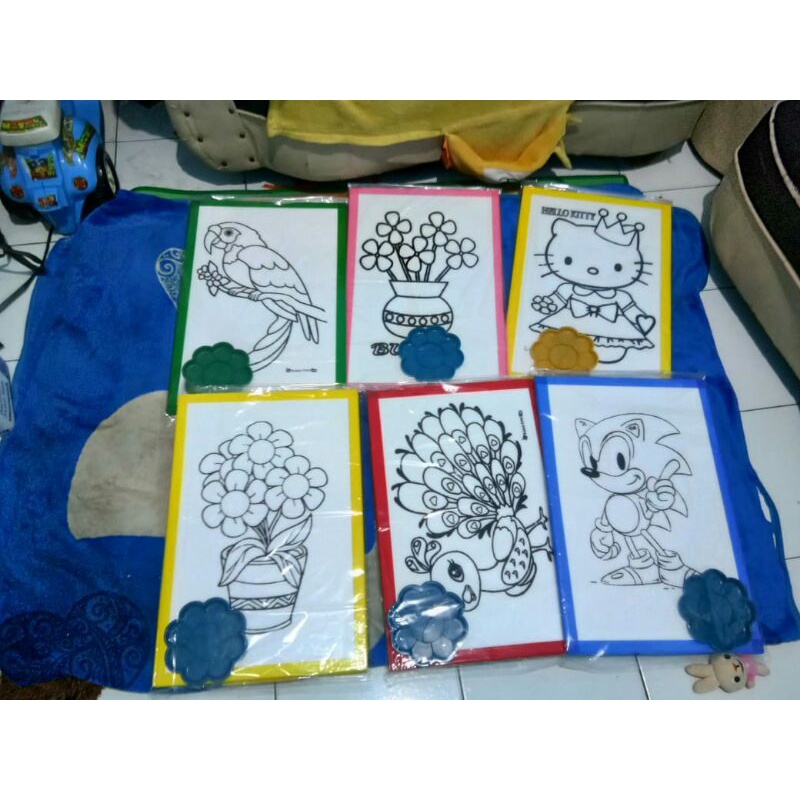 

Lukisan Stereofoam 20 pcs gratis kuas dan palet