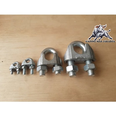 GDMass KUKU MACAN Clamp Klem Tali Kawat Baja Kabel Seling Sling 6 MM 5/16"