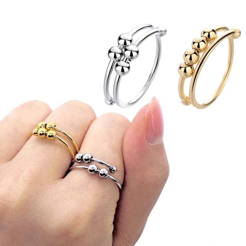 Mainan Fidget Ring Spiral Anti Stress Untuk Pria / Wanita