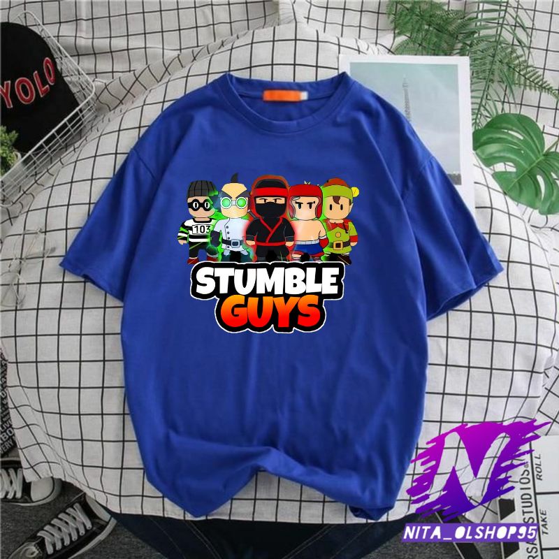 kaos anak stumble guys baju anak stumble guys premium stumble guys