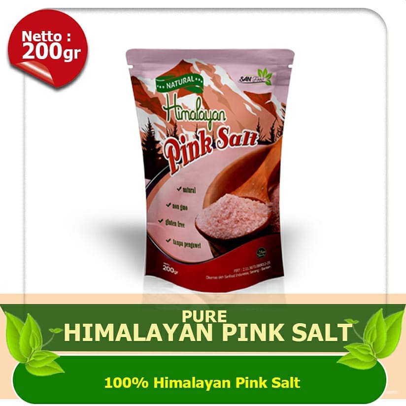 

Himalayan Pink Salt 200 gr Sanfood Pure Natural