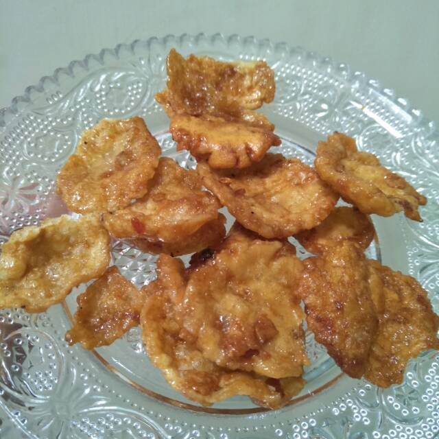 

Cemilan emping manis pedas enak lezat