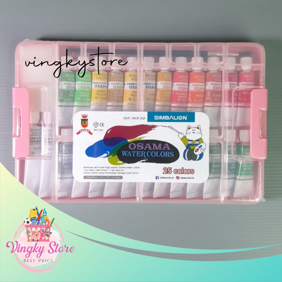 

Cat Air Simbalion Watercolor set 25 warna (WCP-25A)