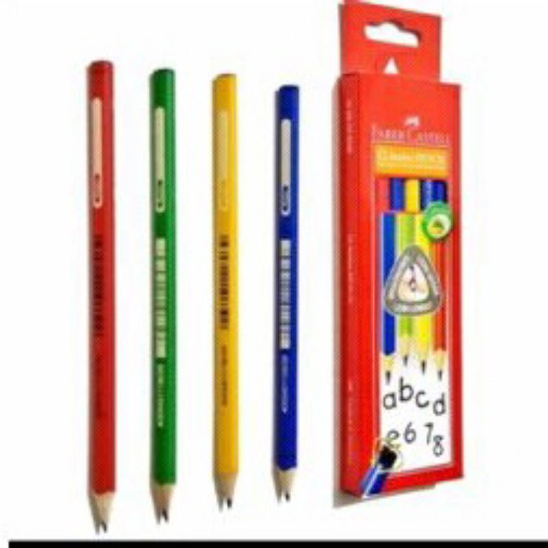 

faber pensil junior grib black set 12