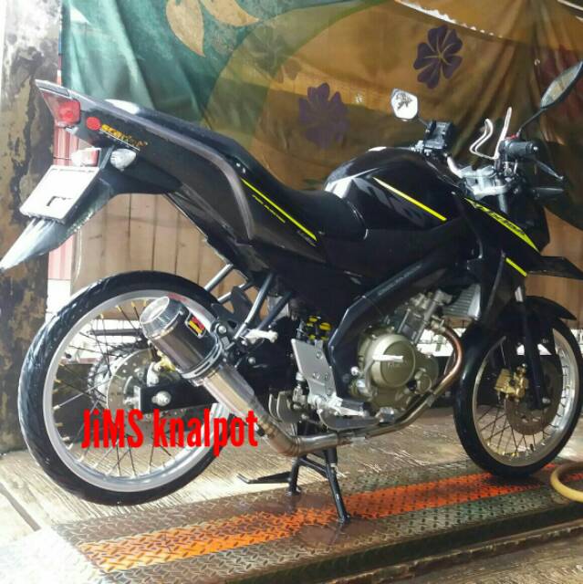 Knalpot Akrapovic GP Lorenzo Vixion cbr150 mxking gsxr r15 xabre newcb150 FU mx bison dll-3