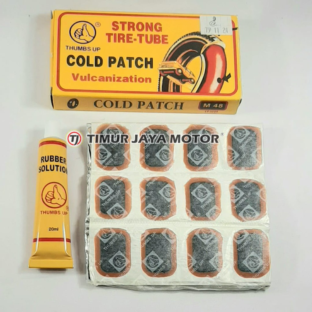 TAMBAL BAN SEPEDA DAN MOTOR KECIL 48PCS TIPTOP COLD PATCH + LEM Kode 791121