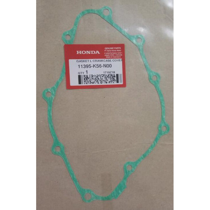 HONDA ORI AHM GASKET L CRANKCASE COVER 11395-K56-N00 BAK MAGNET CB 150R CBR 150R LED SONIC 150R SUPRA GTR 150