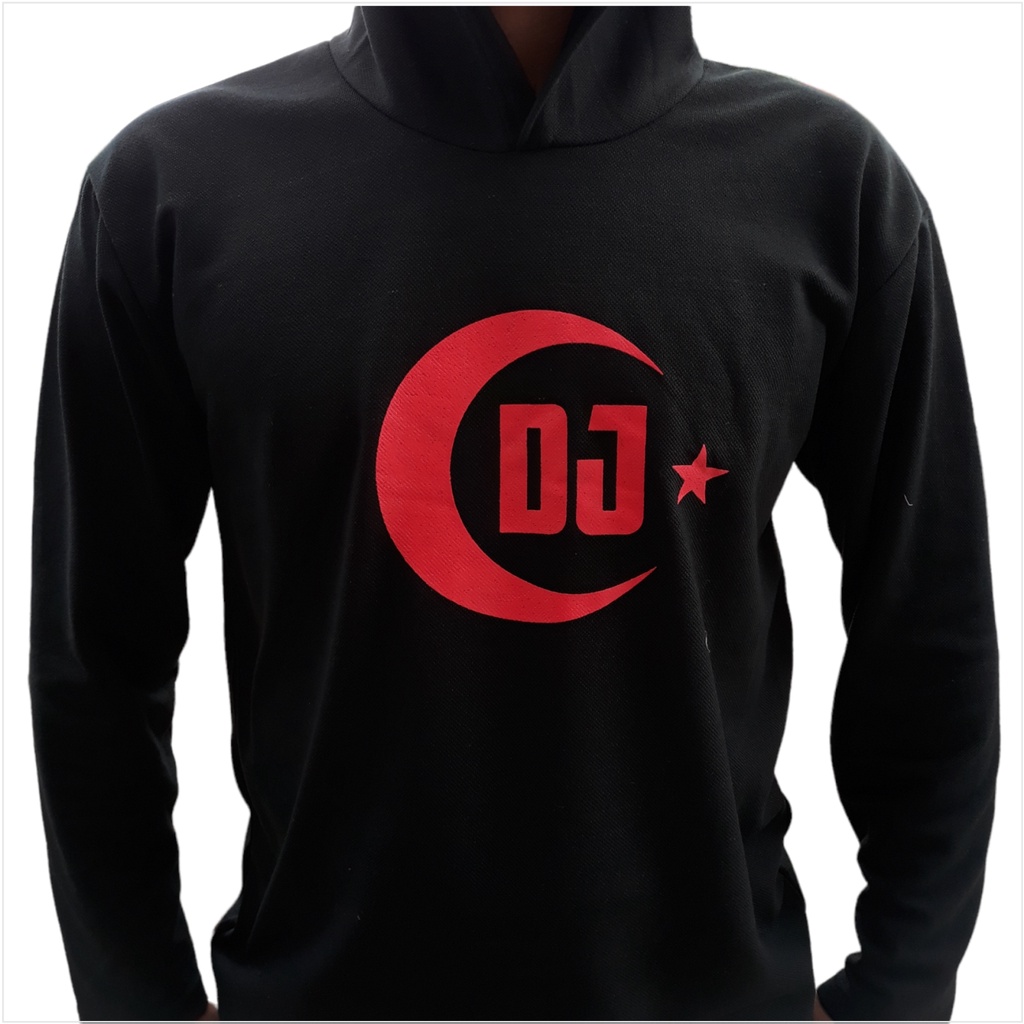 KAOS PANJANG KUPLUK DJ BLACK MURAH MERIAH ALL SIZE DEWASA