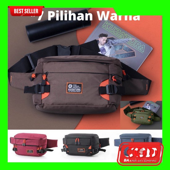 Tas Selempang Terbaru Pria Kekinian Sling Bag Terbaru Slempang Trendy Tas Pinggang Visval Rush Sling