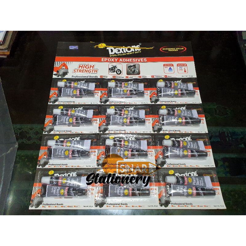 

Lem dextone 5 menit ecopack 1pak isi 12pc
