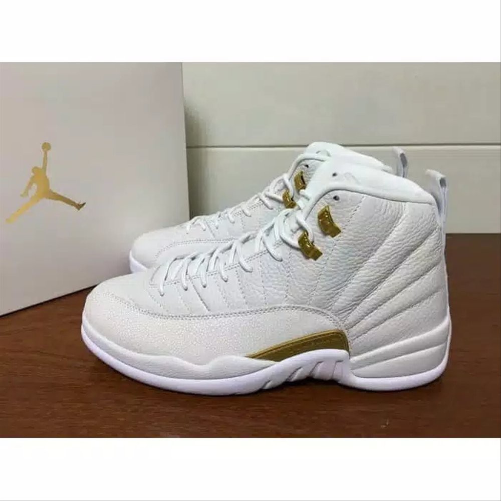 jordan 12 ovo white gold