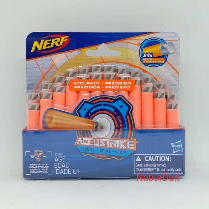 Nerf 24x Elite Accustrike Darts - Peluru Nerf Isi 24 Original Hasbro