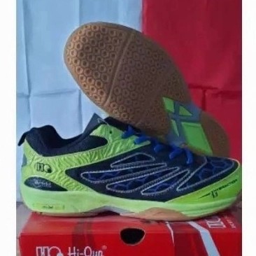 Promo Sepatu Badminton Bulutangkis Anak-anakHiqua Warna Hijau Ukuran 34 35 36 37