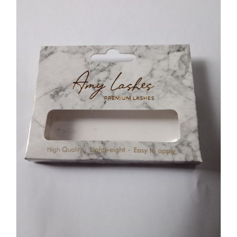 Dus Box Bulu Mata Hotprint gold min.200 pcs