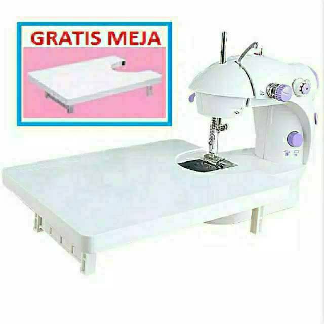 NEW SET!! Mesin Jahit Portable 202+Meja Jumbo 25x20 portable FREE  lampu