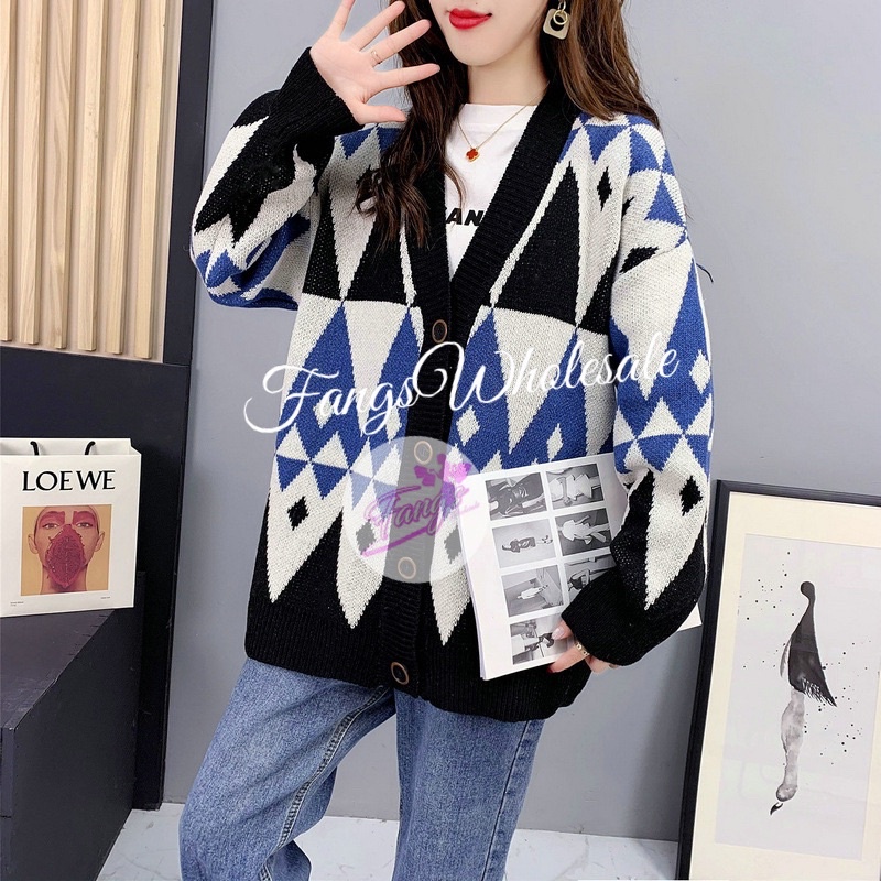 FW B1212 Cardigan Sweater Tebal Premium Luxury