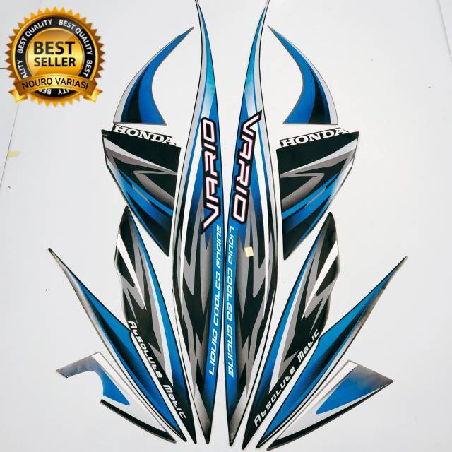 striping honda vario 110 karbu 2012 2013 hitam list biru